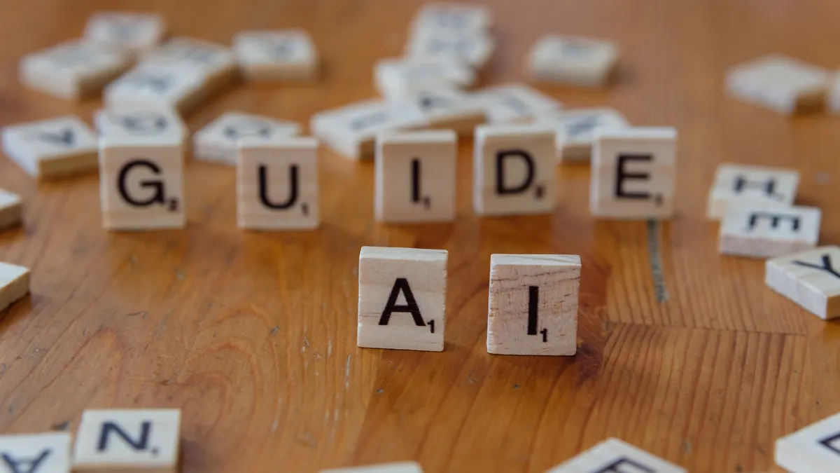 AI content writing tools: choosing and comparing software — The Complete Guide — Guide and AI Text Blocks on Wooden Surf